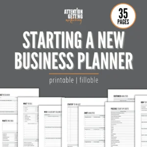 Starting A New Business Planner (35 Pages)